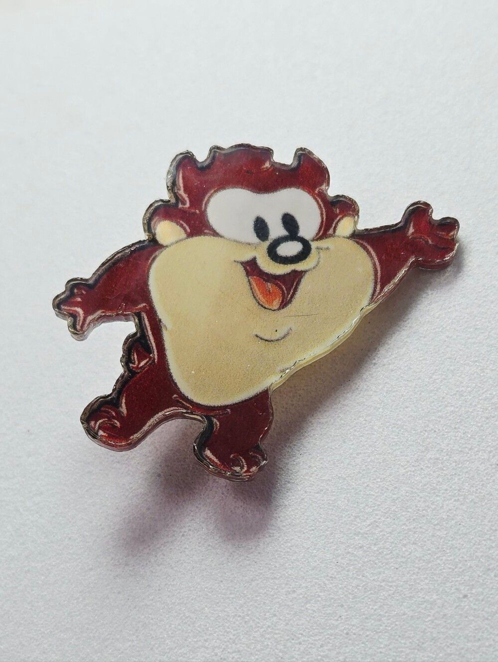 Baby Tasmanian Devil Lapel Pin Cartoon Acrylic Taz Looney Tunes Fans Nostalgic